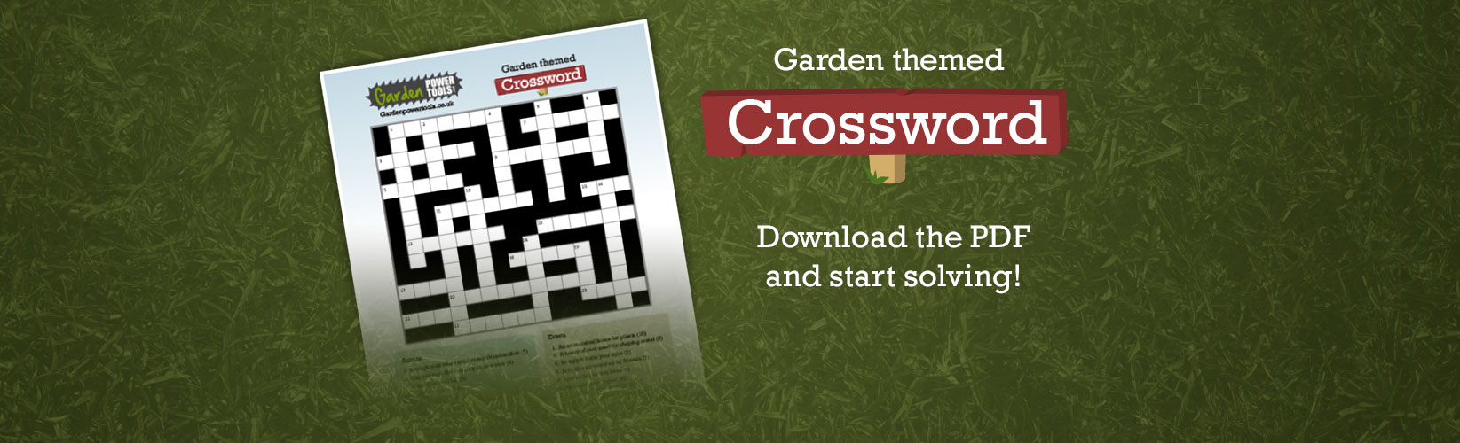 Garden Themed Crossword