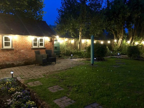 Javiem Outdoor Solar 8-LEDs Underground Lights Lawn Garden Lights Path Lights 