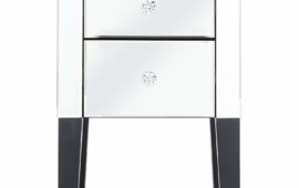 Bedside Table with Luxe Crystal Handles
