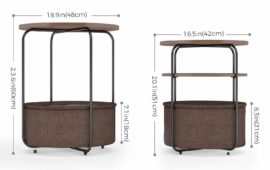 Round Side End Tables dimensions