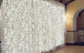 Window Curtain Icicle String Lights