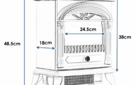 Electric Fireplace Stove Size
