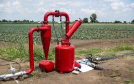 Water Pump on Farm Land