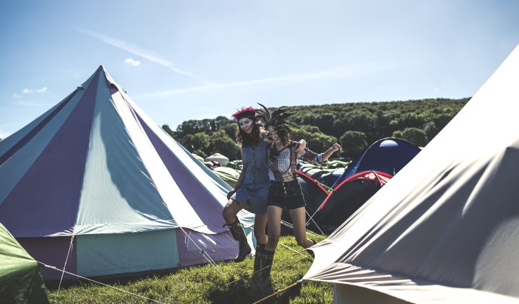 Tents at a festival