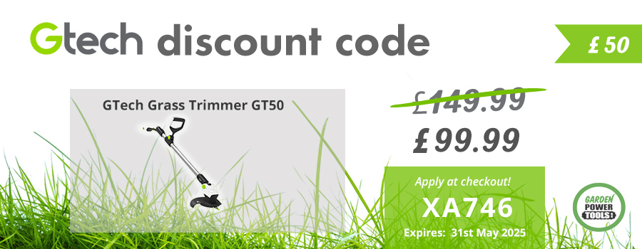 GTech Grass Trimmer GT50 Discount Code GTech Grass Trimmer Discount Code